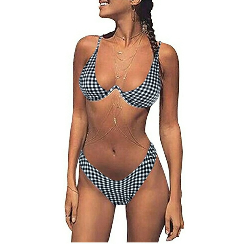 plaid bikini